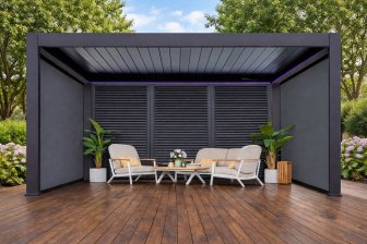 Пергола биоклиматическая 3х4 м моторизованная Pergola 150 Series
