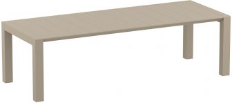 Стол пластиковый раздвижной Vegas Table XL, бежевый, 2600-3000х1000х750 мм
