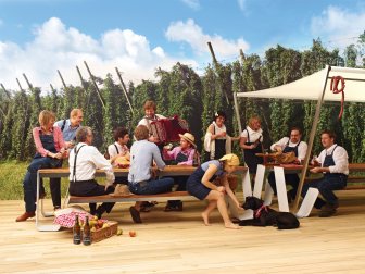 Стол деревянный со скамейками Hopper Picnic 300