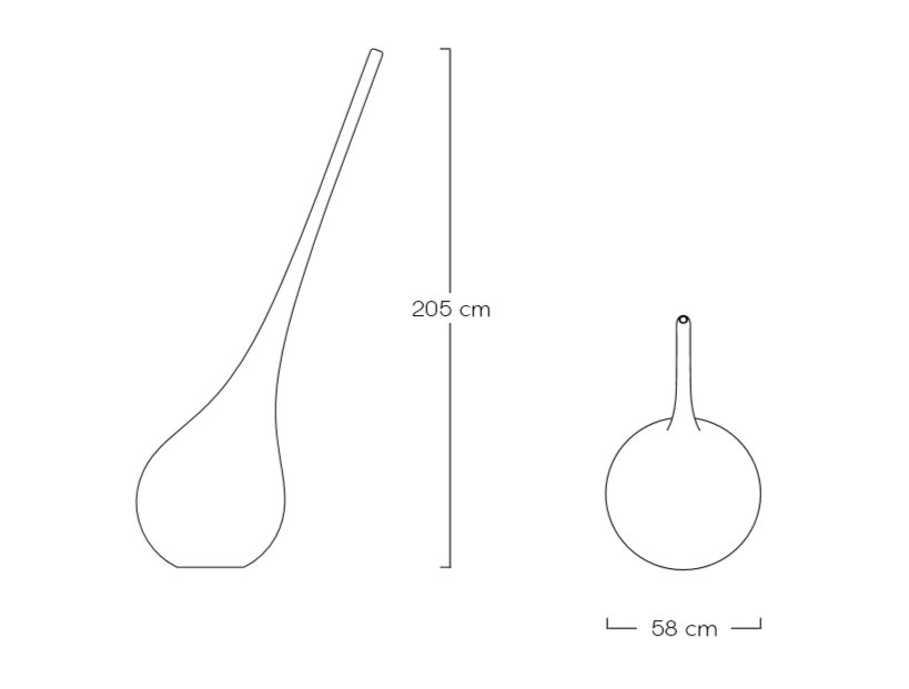 Ваза пластиковая светящаяся Ampoule XL OUT