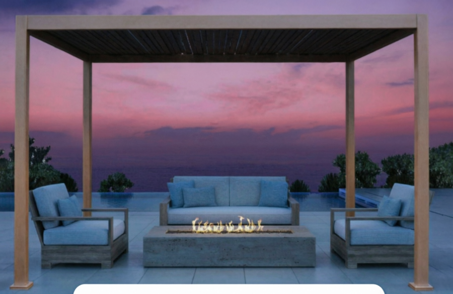 Пергола биоклиматическая 3х3 м моторизованная Tagliamento Pergola 120 Series