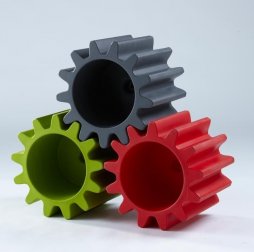 Кашпо пластиковое Gear Pot Pop