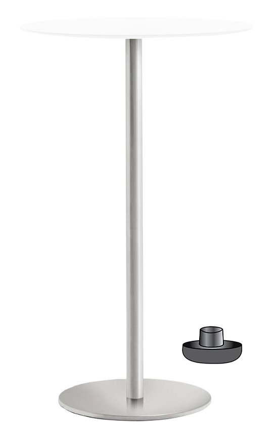 Подстолье металлическое барное Inox