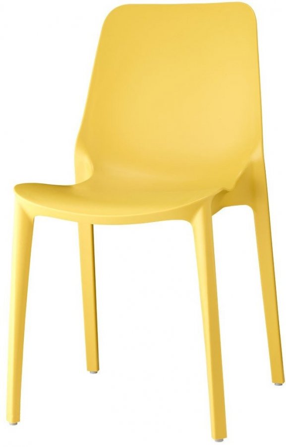 Стул пластиковый Scab Design Ginevra горчичный