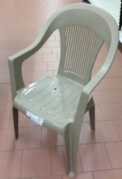 Кресло пластиковое SCAB GIARDINO Elegant Scratchproof Monobloc тортора