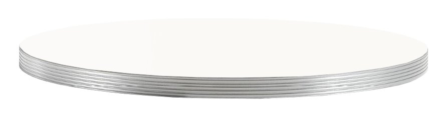 Столешница круглая Laminate Silver Edge
