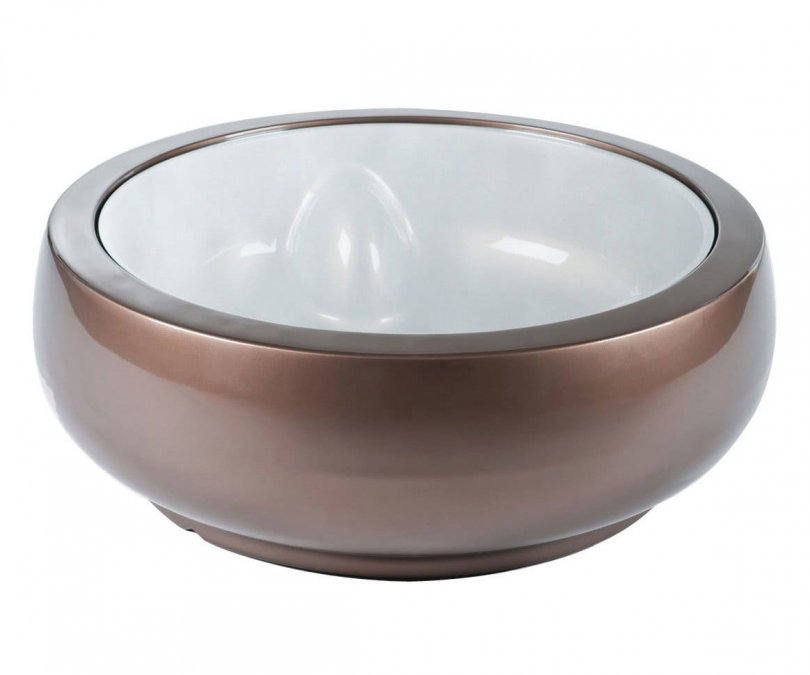 Столик пластиковый журнальный со стеклом Chubby Side Table Pop