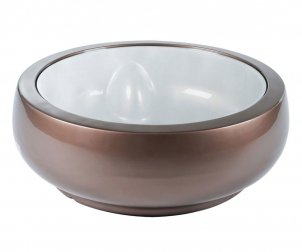 Столик пластиковый журнальный со стеклом Chubby Side Table Pop