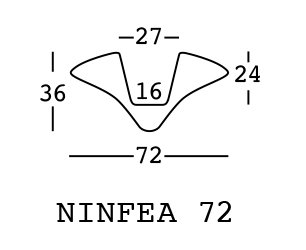 Кашпо пластиковое плавающее Ninfea 72