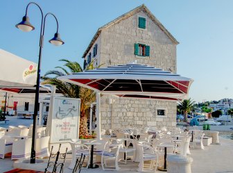 Зонт профессиональный двухкупольный 2.5х5 м Gemelli Split