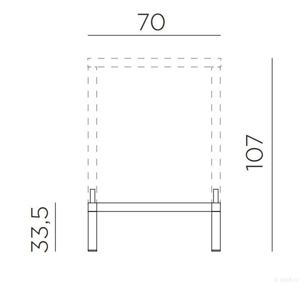 Комплект для увеличения высоты стола Kit Cube 70 High