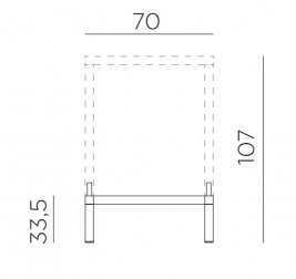 Комплект для увеличения высоты стола Kit Cube 70 High