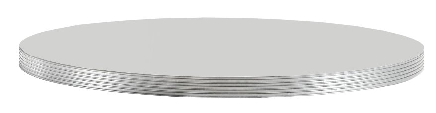 Столешница круглая Laminate Silver Edge