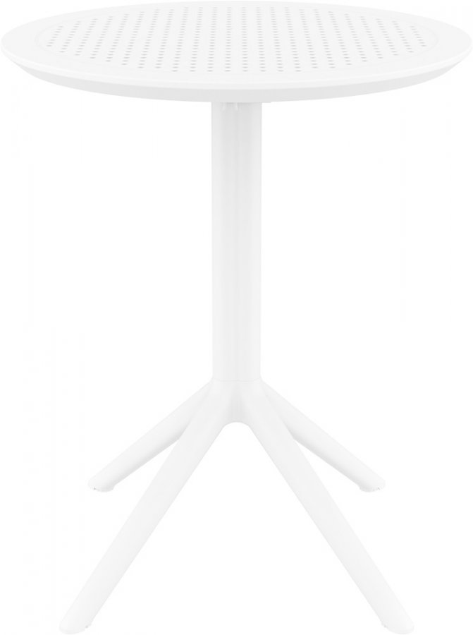 Стол пластиковый складной Sky Folding Table 60, белый, 600х740 мм
