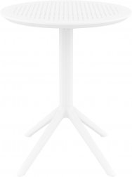 Стол пластиковый складной Sky Folding Table 60, белый, 600х740 мм