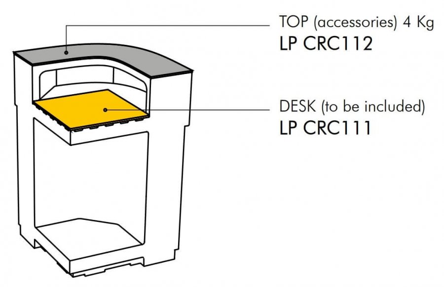 Стойка пластиковая барная светящаяся Cordiale Corner Lighting