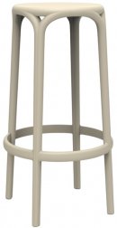 Табурет пластиковый барный Vondom Brooklyn Basic слоновая кость