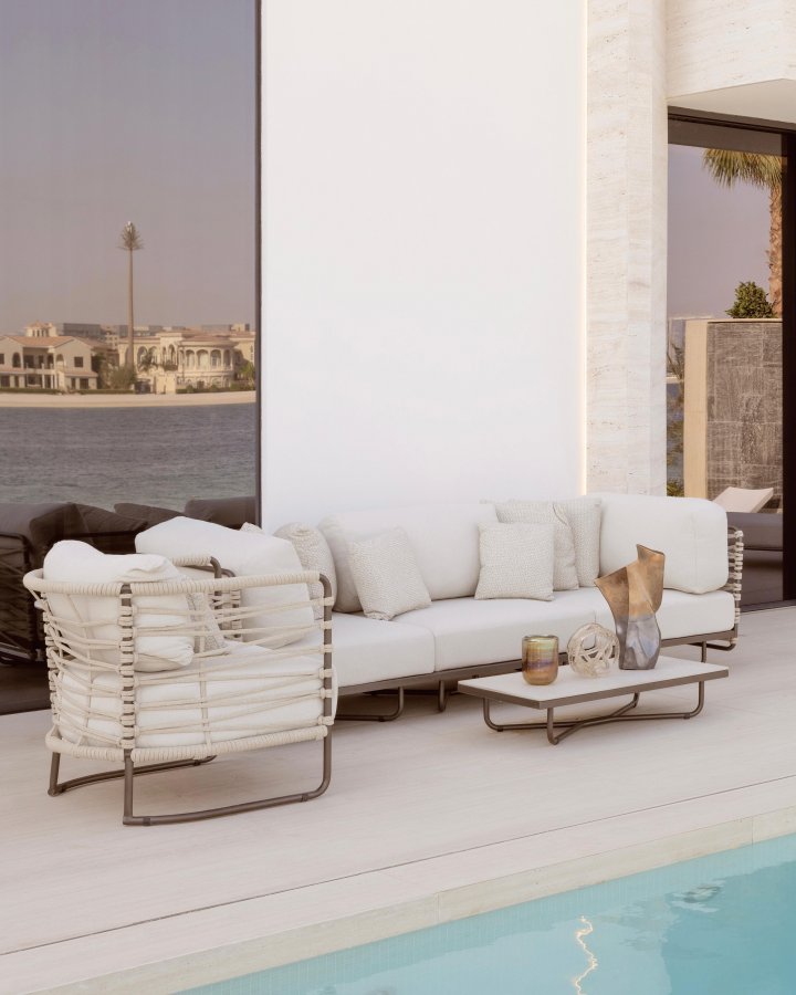 Диван модульный плетеный Forte dei Marmi