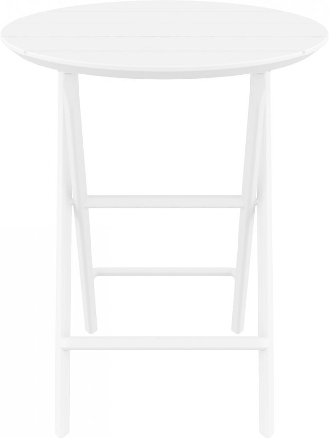 Стол пластиковый складной Helen Folding Table 60, белый, 600х740 мм