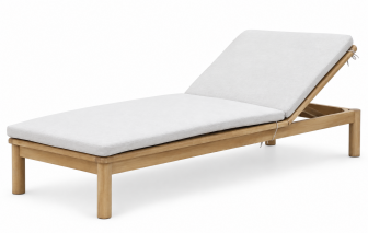 Шезлонг-лежак деревянный с матрасом Wilema