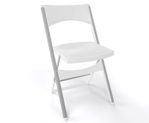 Стул пластиковый складной Gaber Compact белый