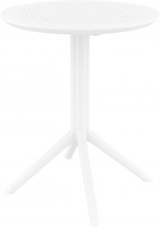 Стол пластиковый складной Sky Folding Table 60, белый, 600х740 мм