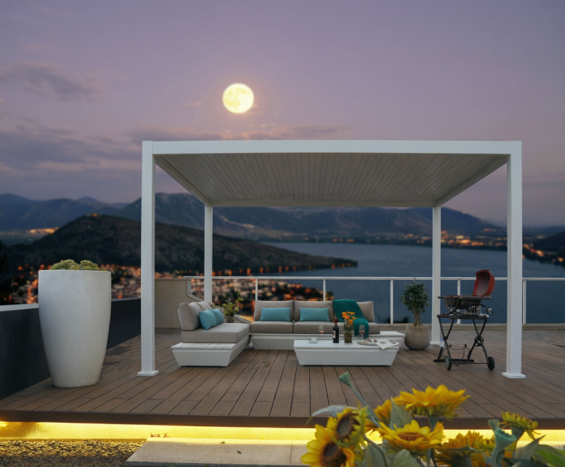 Пергола биоклиматическая 3х3 м моторизованная Tagliamento Pergola 120 Series