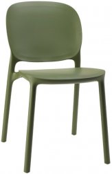 Стул пластиковый Scab Design Hug Go Green оливковый