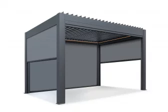 Экран текстиленовый для перголы 3 м Tagliamento Astrol Pergola темно-серый