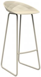 Стул пластиковый барный Vondom Vases Basic слоновая кость