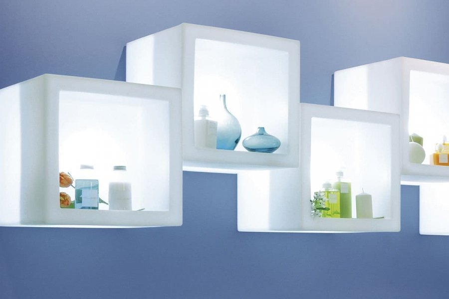 Куб открытый пластиковый светящийся Open Cube 45 Lighting