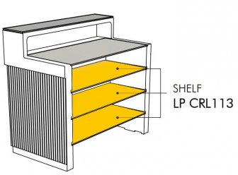 Полка HPL для барной стойки Cordiale Shelf