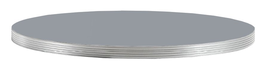 Столешница круглая Laminate Silver Edge