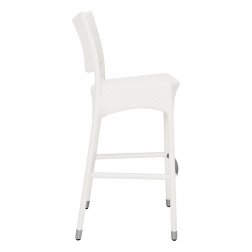 Стул барный плетеный JANUS et Cie Amari снежный