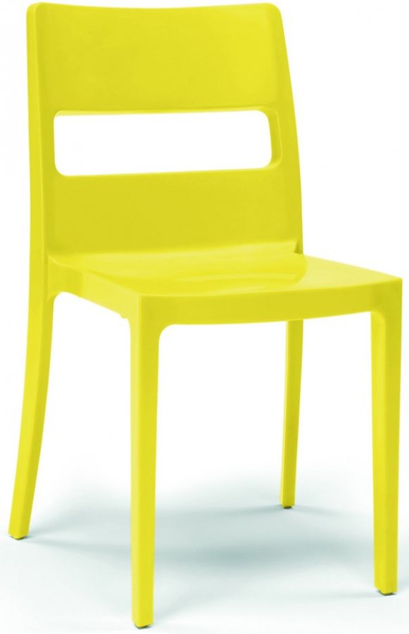 Стул пластиковый Scab Design Sai желтый