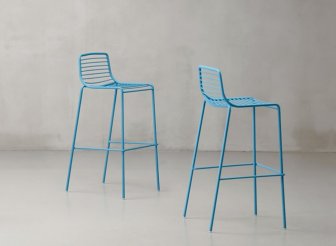 Стул барный металлический Scab Design Summer голубой