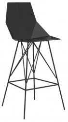 Стул пластиковый барный Vondom Faz Basic черный