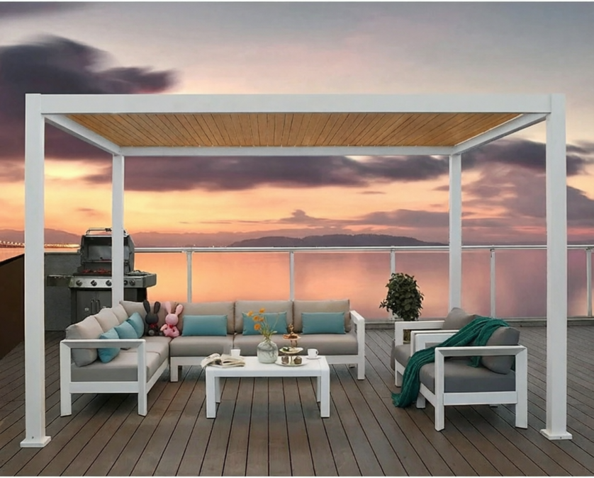 Пергола биоклиматическая 3х3 м моторизованная Tagliamento Pergola 120 Series