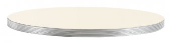 Столешница круглая Laminate Silver Edge