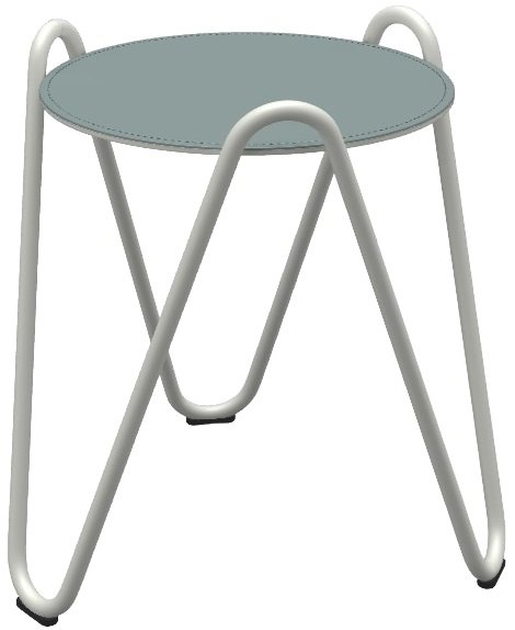 Столик кофейный кожаный Apelle Chic H63_CU