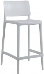 Стул пластиковый полубарный PAPATYA Joy-S Bar 65 белый