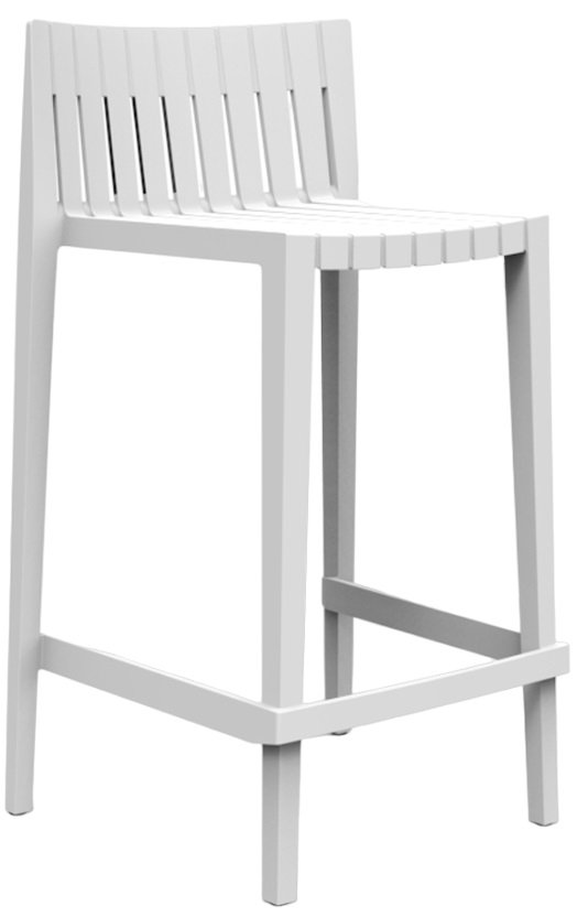 Стул пластиковый полубарный Vondom Spritz Basic белый