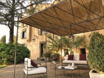 Диван металлический с подушками Toscana