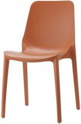 Стул пластиковый Scab Design Ginevra терракотовый