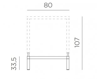 Комплект для увеличения высоты стола Kit Cube 80 High