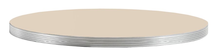 Столешница круглая Laminate Silver Edge
