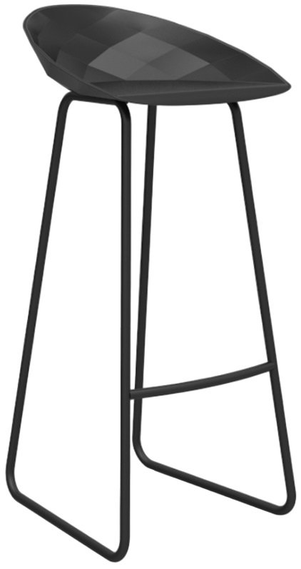 Стул пластиковый барный Vondom Vases Basic черный