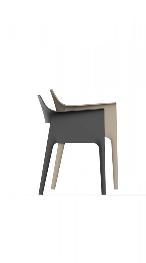 Кресло пластиковое Vondom Hidra Basic черный
