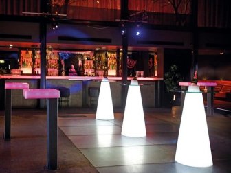 Стол пластиковый барный светящийся Peak Lighting