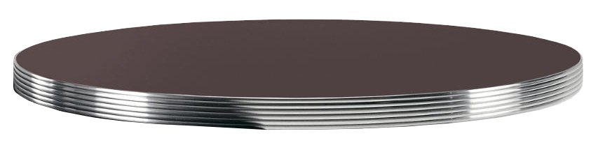 Столешница круглая Laminate Aluminium Edge